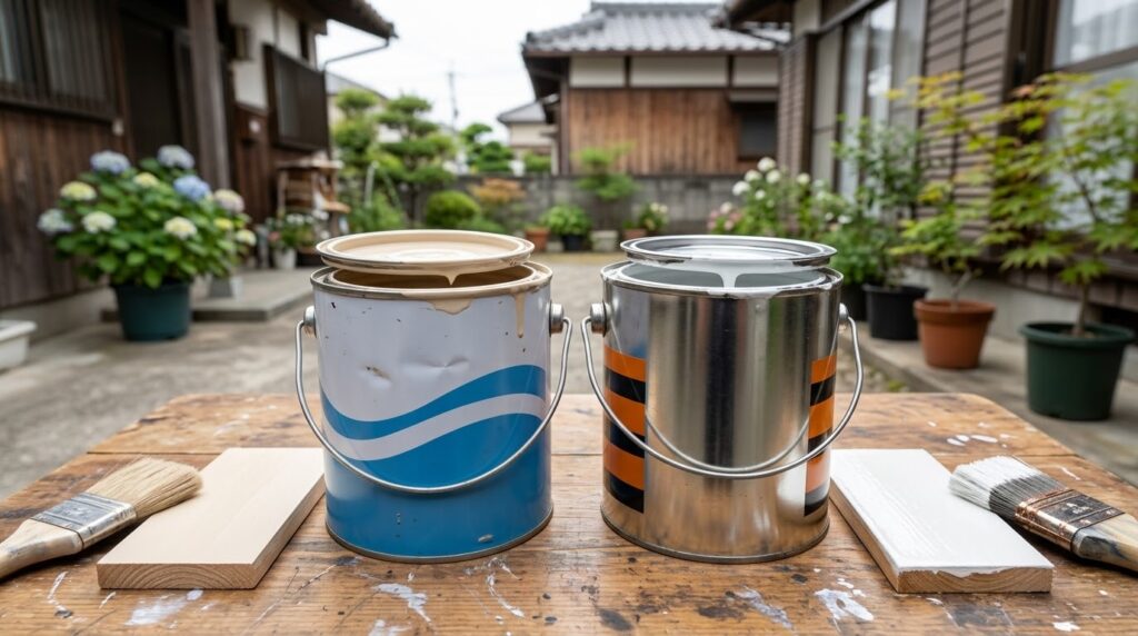 外壁塗装の水性塗料と油性(溶剤)塗料、何が違う?